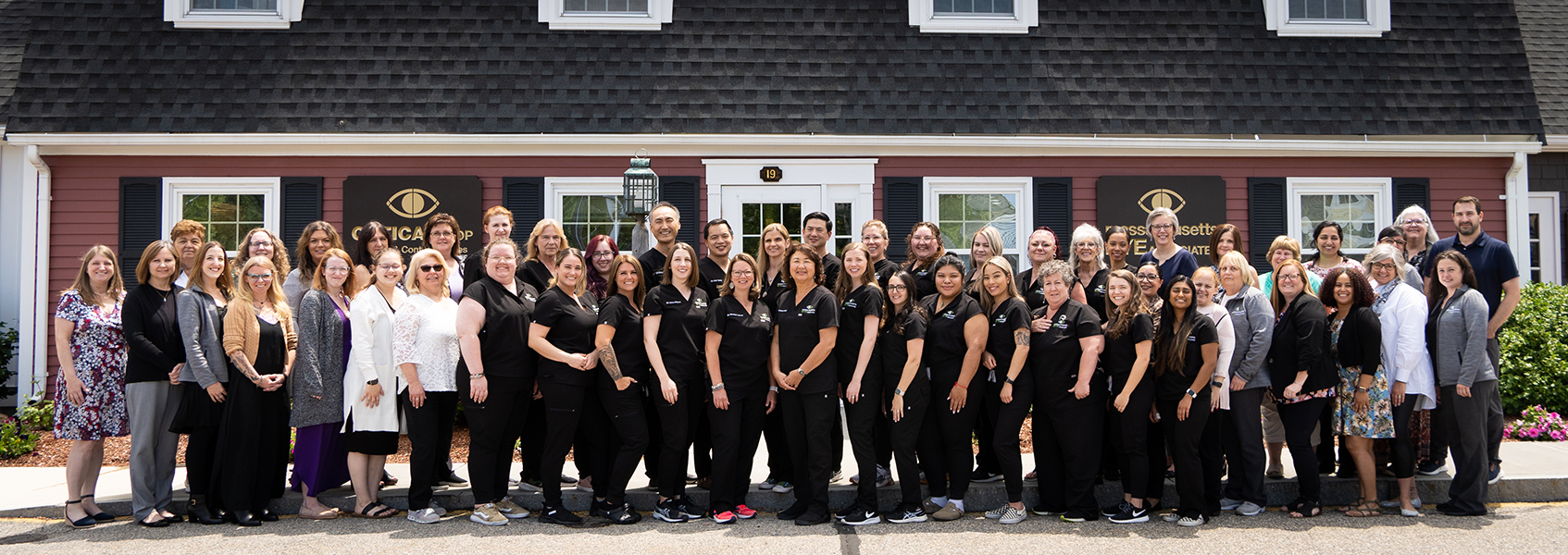 Massachusetts Eye Associates all staff group shot